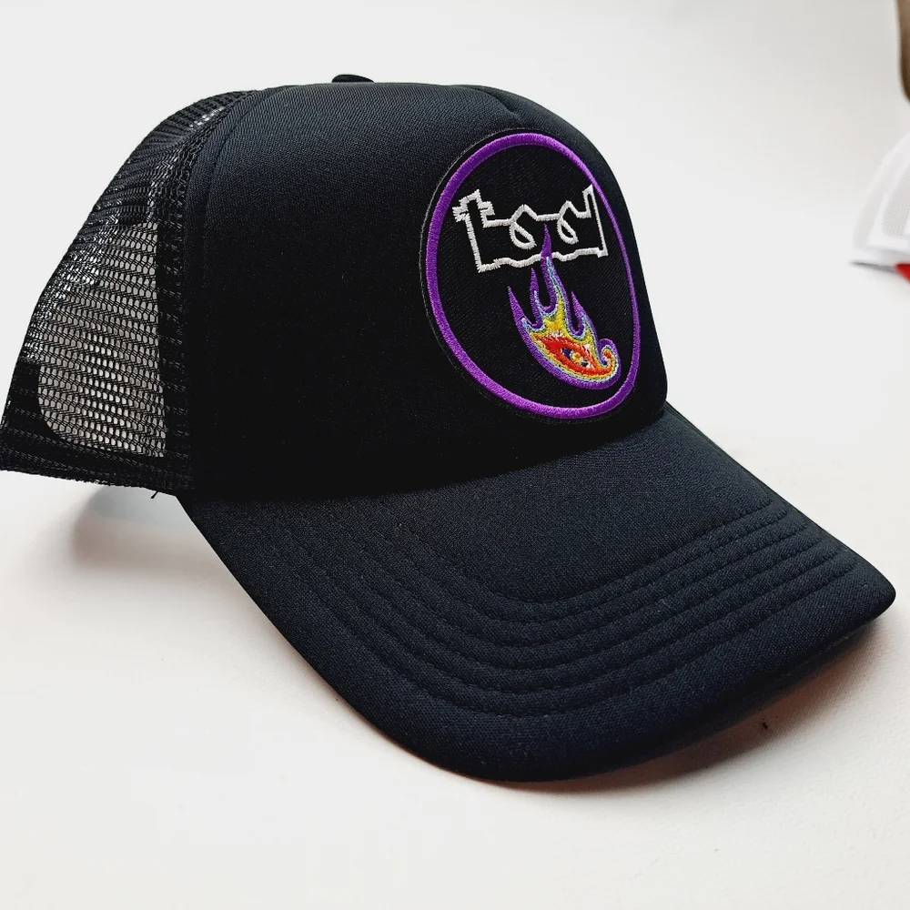 Tool Embroidered Patch Foam Trucker Mesh Snapback Cap Hat Black